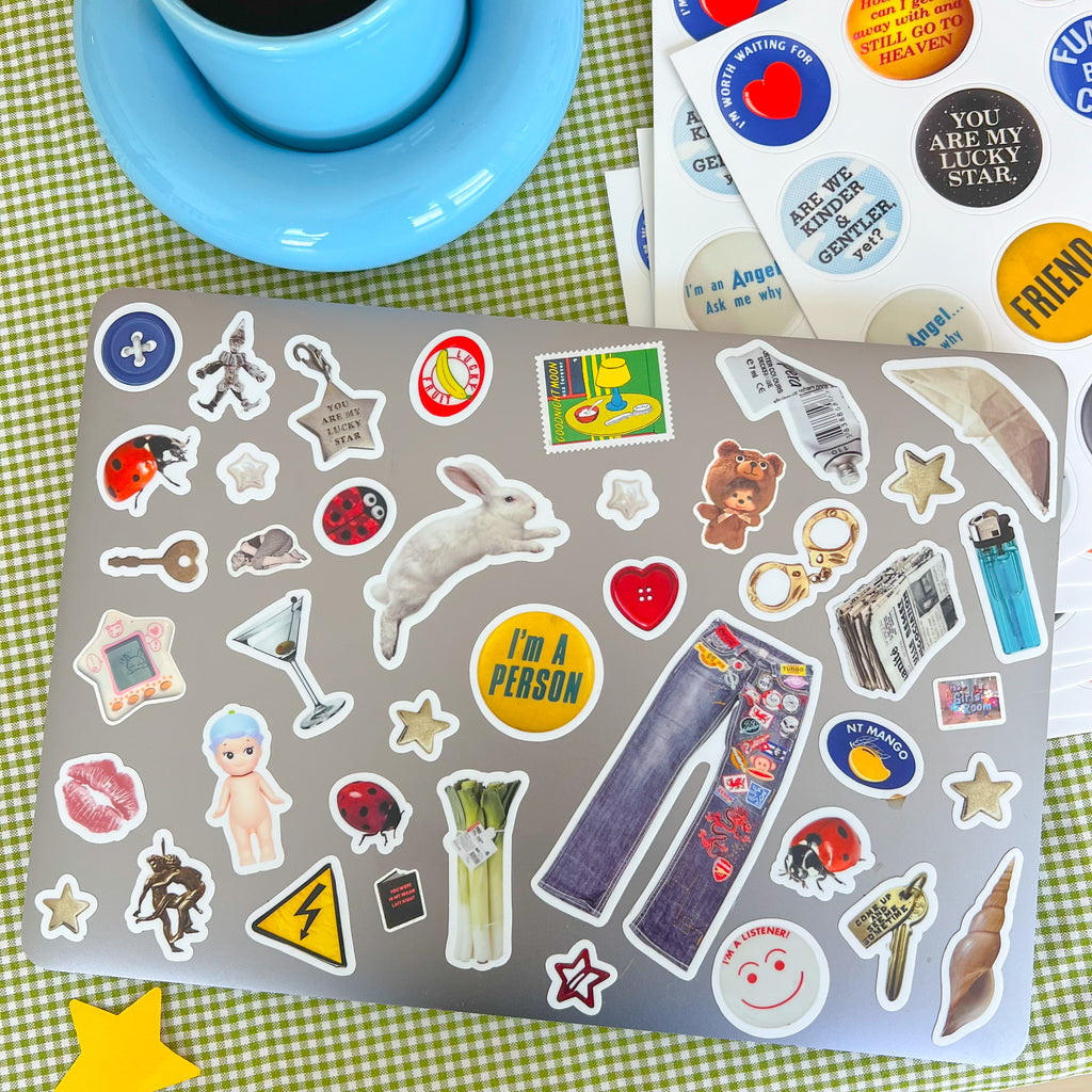 collected objects sticker sheet