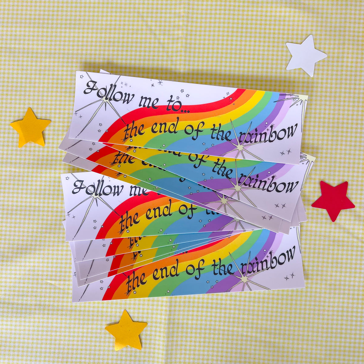end of the rainbow bumper sticker