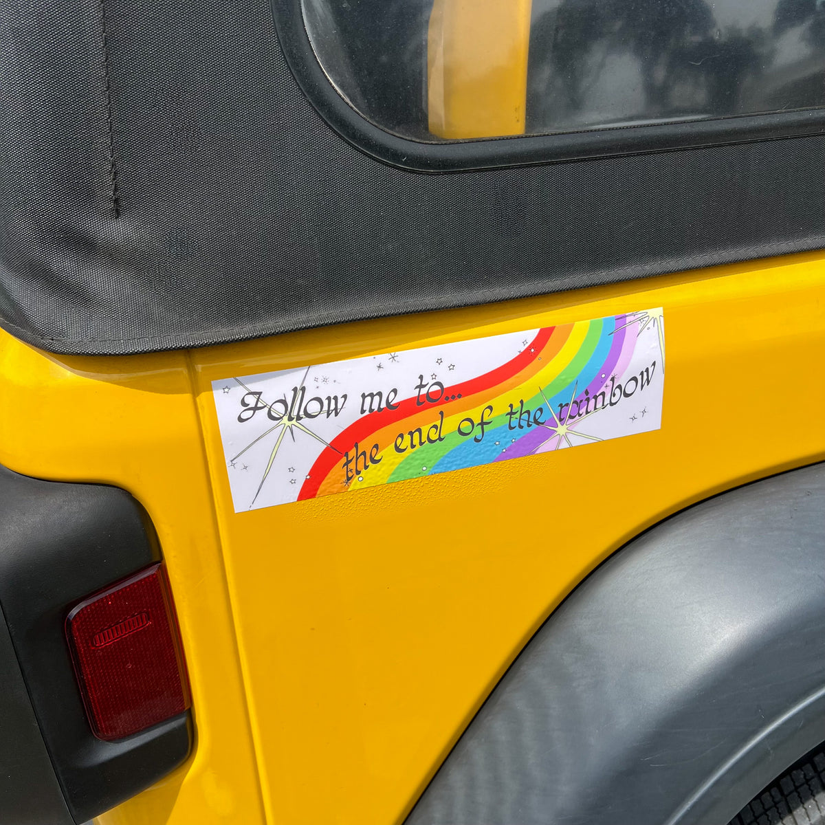 end of the rainbow bumper sticker
