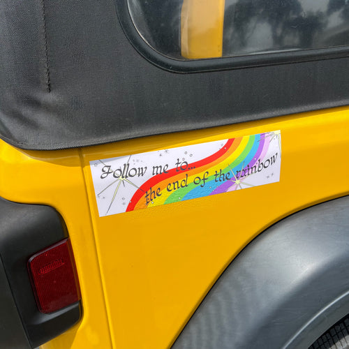 end of the rainbow bumper sticker